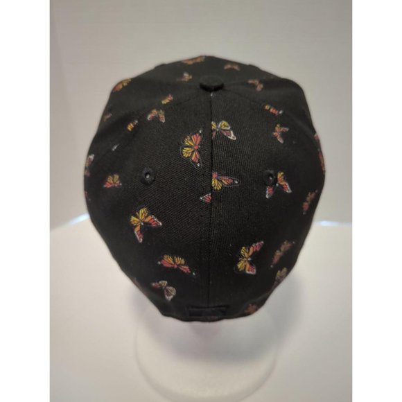 New Era Black Arizona Diamondbacks Fitted Hat with Butterfly Pattern - Picture 3 of 5